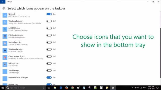 How to show/hide Bluetooth or other icons in bottom icons tray-Windows 10 смотреть онлайн