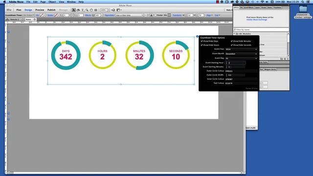 How to use the Circles Countdown Timer widget смотреть онлайн
