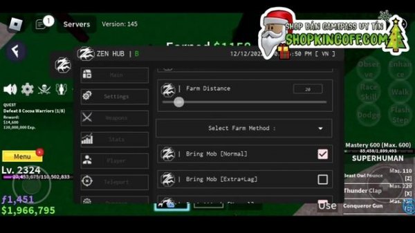 [Roblox] Cách Hack Blox Fruit Trên Điện Thoại Android - Fluxus [Zen Hub]
