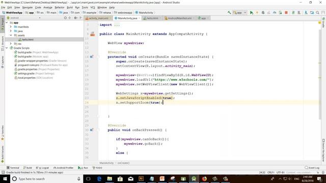 Convert Website Into Android App | Class 41.4 Android WebView Bangla Tutorial смотреть онлайн