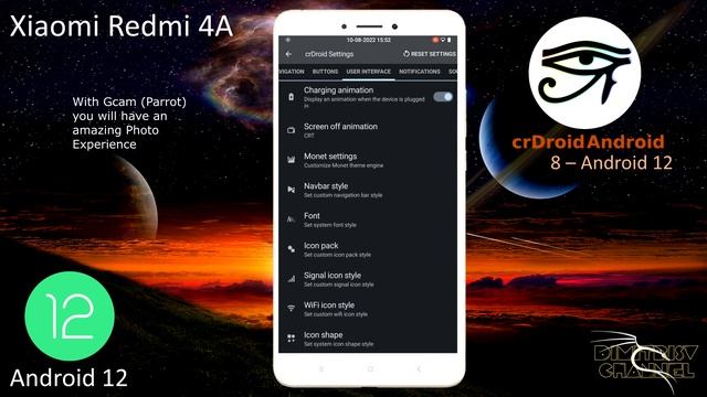 CrDroid 8.7 for Xiaomi Redmi 4A - Android 12 Custom ROM смотреть онлайн