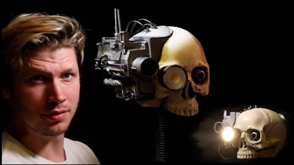 Building a SERVO SKULL LAMP from a Halloween decoration! Warhammer 40k Crafting DIY смотреть онлайн