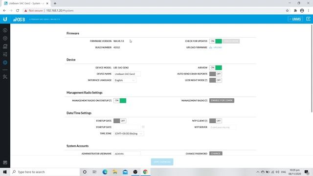 LiteBeam 5AC Gen2 5GHz 23dBi Version 8.7.1 Firmware (Tagalog)