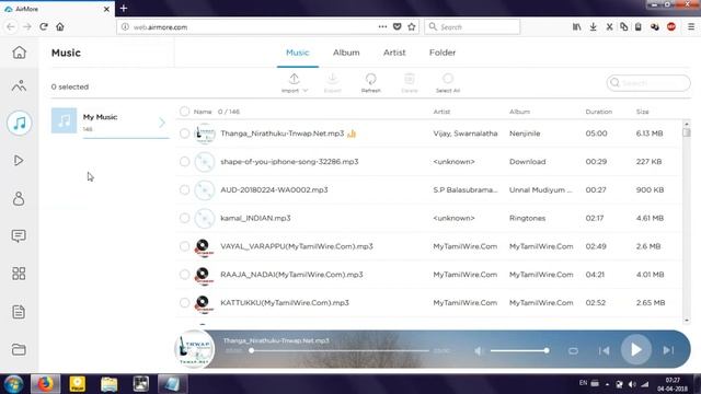 AirMore: how to transfer files from android to pc in Tamil | Ekalaivan смотреть онлайн
