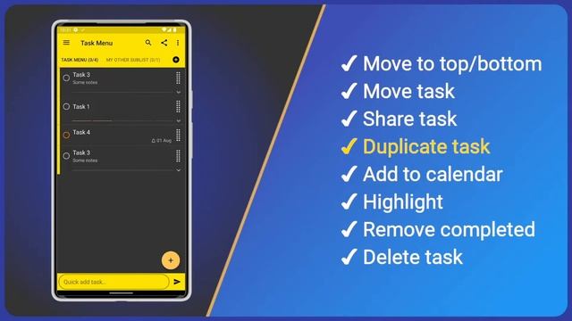Tasks - Task menu смотреть онлайн