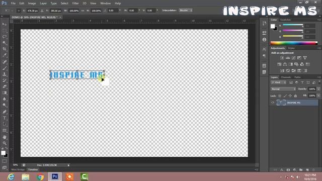 [Hindi] How to create transparent background text смотреть онлайн