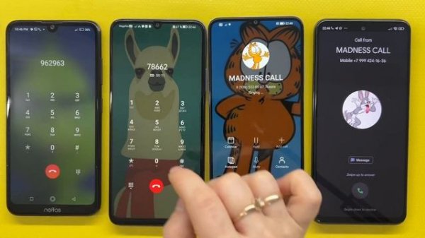 Incoming call Honor X7a + Huawei Nova Y90 / Outgoing Call Xiaomi Redmi Note 9S + Neffos X20Pro