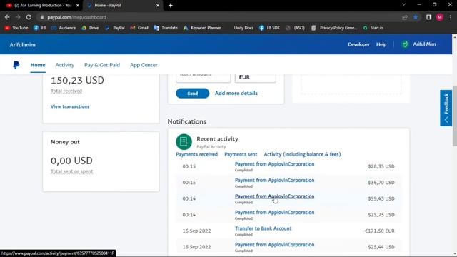AppLovin payment proof bangla। Live Payment Proof $150.23 doller। AppLovin payment & Earning proof смотреть онлайн