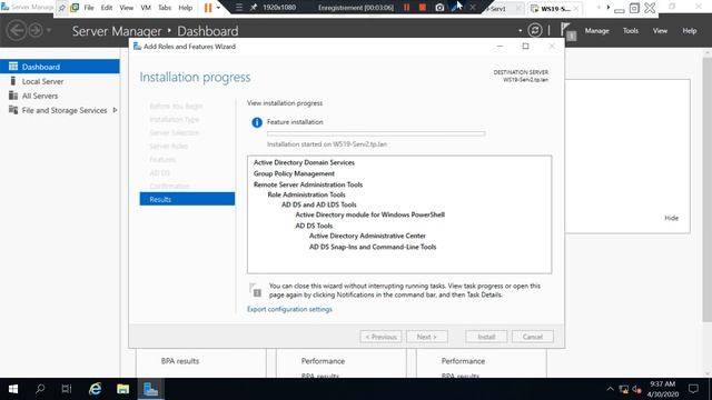Replication du service ADDS sur Windows Server 2019 смотреть онлайн