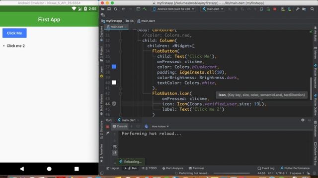 #24 FlattButton & Icon Instance смотреть онлайн