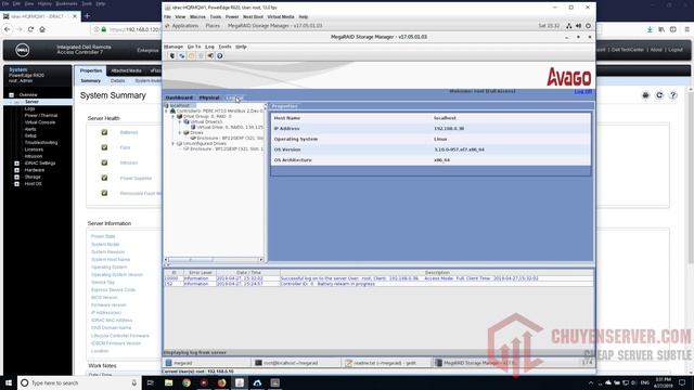 Megaraid Storage Manager [MSM] - How to configure Raid Array Online without REBOOT server смотреть онлайн