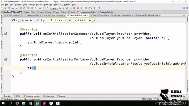 Lập trình Android A-Z - Bài 186: YouTube API Playlist | Play video смотреть онлайн