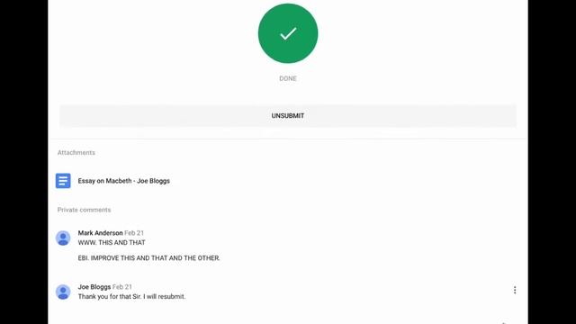 Responding to teacher feedback in the Google Classroom App смотреть онлайн