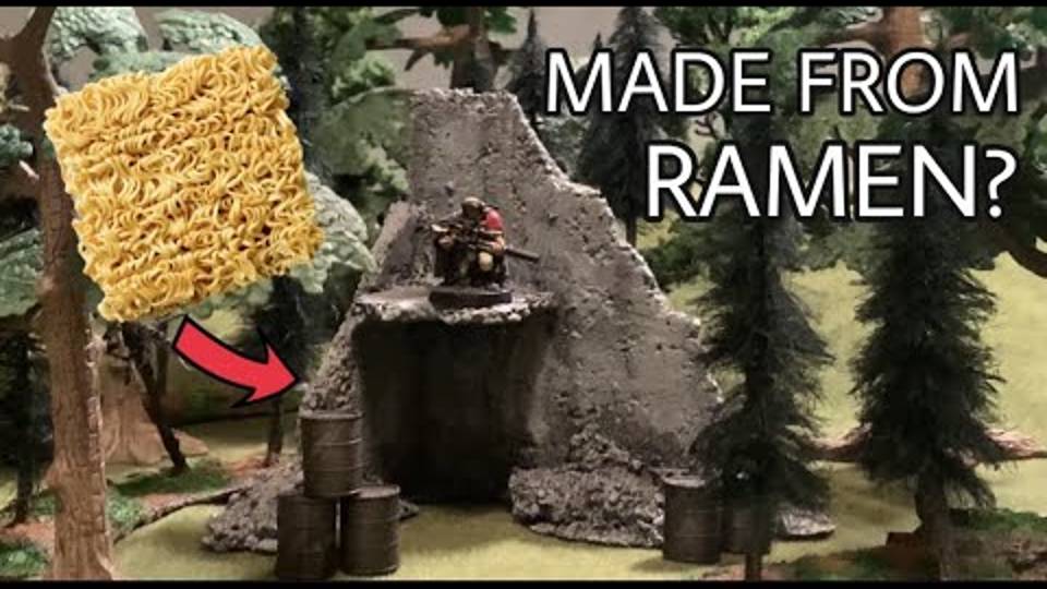 Terrain from RAMEN? Making 40k Ruins with Instant Noodles смотреть онлайн