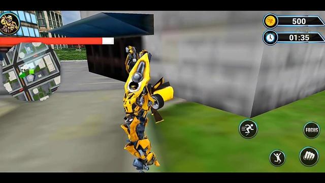 Bumblebee Transformers Games: Grand Robot Car Transform 3D | Android iOS Gameplay смотреть онлайн