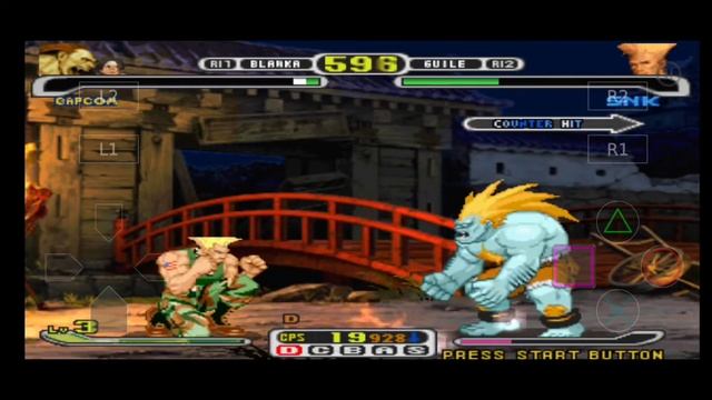 Capcom vs SNK pro / PS1 / gameplay / android смотреть онлайн