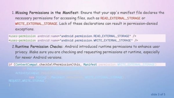 Understanding Android Exception: java.io.IOException: open failed: EACCES (Permission denied)