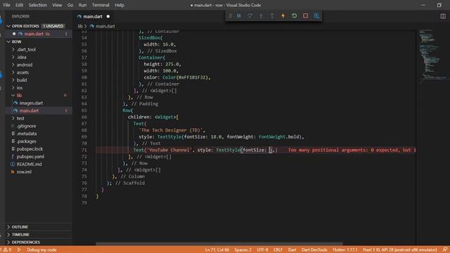 Flutter Widget | 48 | Row | Container, Column, SizedBox, Expanded, FittedBox, Image | Speed Code смотреть онлайн