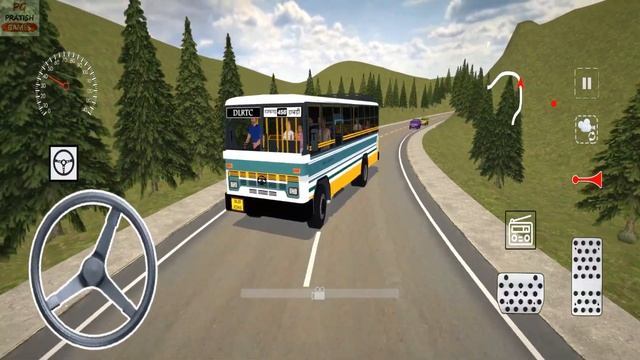 DTC Delhi Bus Driving in Bharat Bus Simulator - 3D Game Android Gameplay | Indian Bus Game Download смотреть онлайн