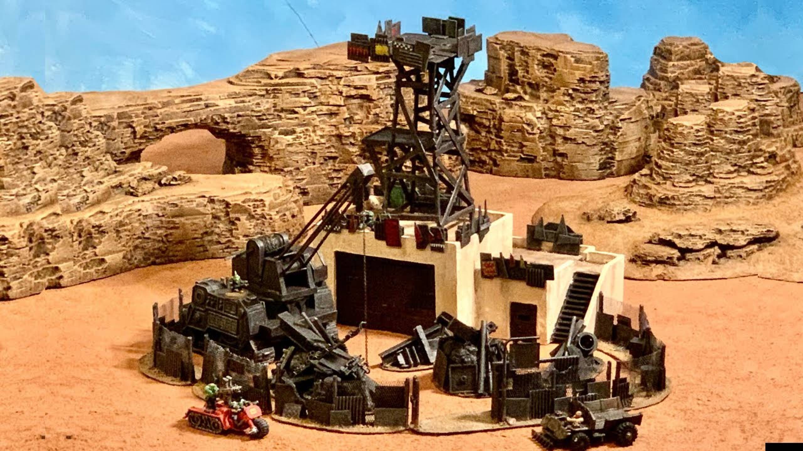 Crafting RETRO 40k Terrain! Post Apocalyptic ORK Scrapyard for Necromunda, Gorkamorka #orktober смотреть онлайн