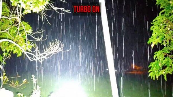 Sofirn Q8 Pro Beam test in rainy night condition.