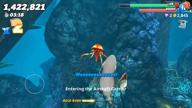 Hungry Shark World - NEW Whale Shark Unlocked Bigger, Stronger & Faster - Android Gameplay смотреть онлайн