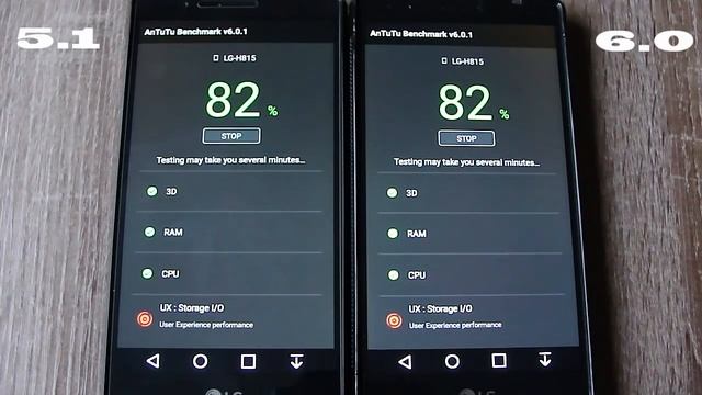 Speed test LG G4 H815 android 5.1 vs 6.0 test antutu смотреть онлайн