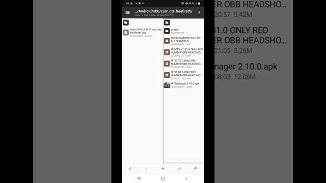 How to apply obb headshot file 🎯 mt manager apply process by lx win ff смотреть онлайн