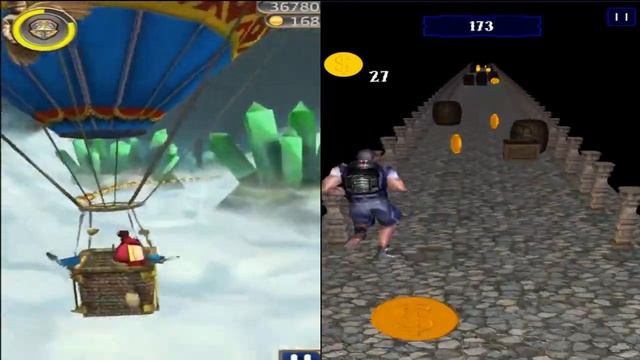 Jungle Run Lost Castle vs Run Tiger Run смотреть онлайн