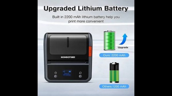 Label Maker Machine, NIIMBOT B3S Upgrade 3Inch Barcode Label Printer, Wireless Thermal Label Maker