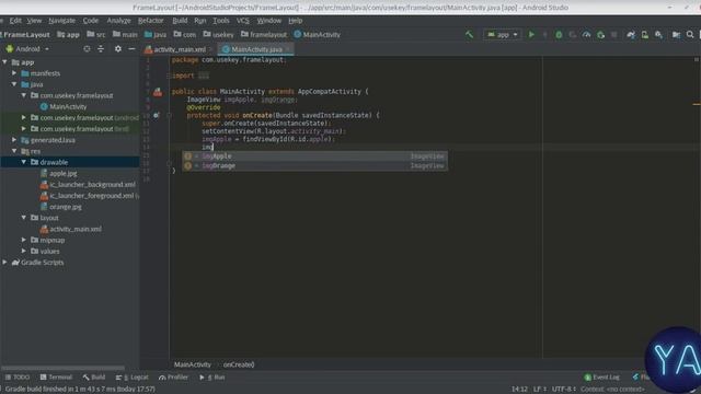 Tutorial Android Studio - Frame Layout смотреть онлайн