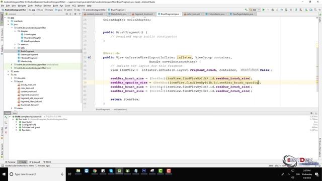 Android Studio Tutorial - Instagram Filter part 4 Add Brush on Picture смотреть онлайн