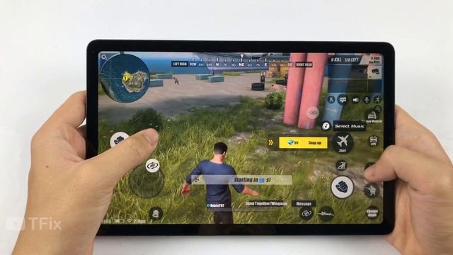 Samsung Tab S6 Lite Test Game Rules of Survival RAM 4GB | Exynos 9611, Battery Drain Test смотреть онлайн