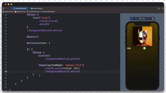 SwiftUI Complex UI - How To build a Spotify Clone (EASY WAY) смотреть онлайн