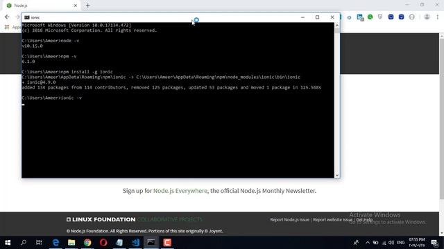 install ionic 4 on windows 10 смотреть онлайн