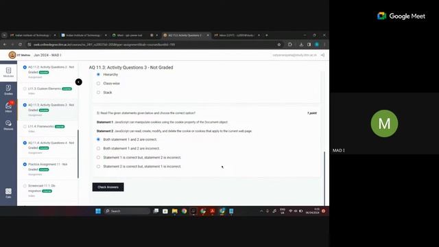 Week 11 AQ/PQ and Open Session MAD I смотреть онлайн