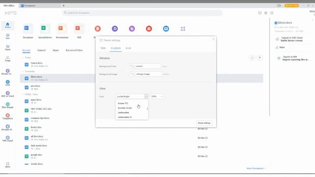 How To Change The Font On Wps Office | Wps Office Font Change