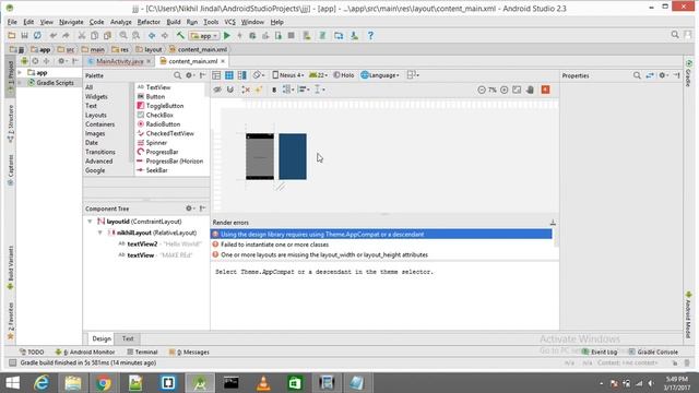 Android Studio 2.3 | 2.2 Rendering Problem Fixed | Solved смотреть онлайн