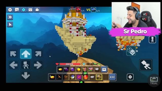 JOGUEI BED WARS DO BLOCKMAN GO NO CELULAR !! смотреть онлайн