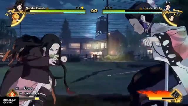 Demon Slayer Game Zenitsu And Nezuko Vs Shinobu And Murata Round 4 Nezuko Vs Shinobu DUEL