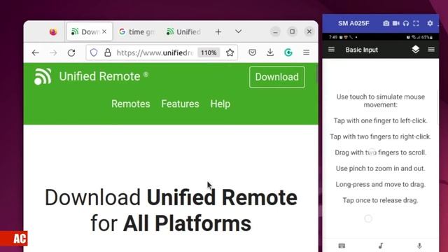 Unified Remote (FREE) Use Android Phone to Click and Type on Ubuntu 22 смотреть онлайн