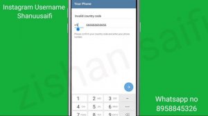 Telegram Fix Invalid Country Code Problem Solve