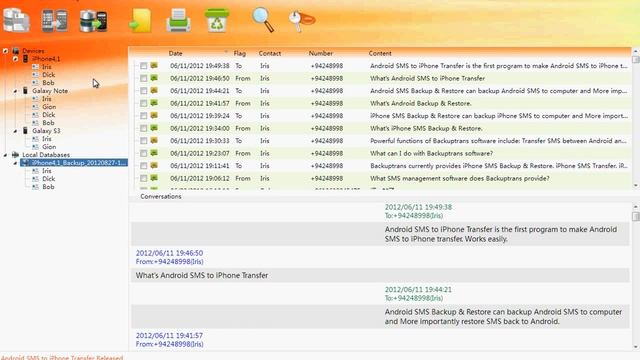 Transfer SMS from iPhone to Galaxy Note 10.1 GT-N8000 смотреть онлайн
