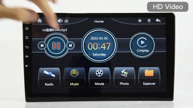 10.1'' Touch Screen D-Play Car Multimedia Player (Q3630)Carplay+Android auto+mirror link+HD video+B смотреть онлайн