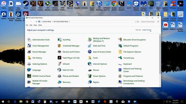 Control Panel windows 10 смотреть онлайн