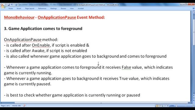 OnApplicationPause() Function in Unity - Unity Scripting API MonoBehaviour Tutorial 04 смотреть онлайн