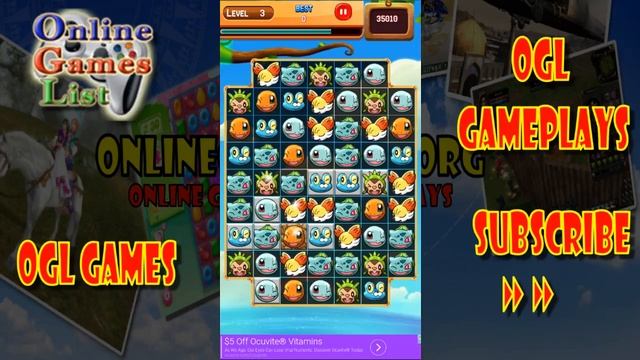 Match 3 Pokemon Android Gameplay ᴴᴰ смотреть онлайн