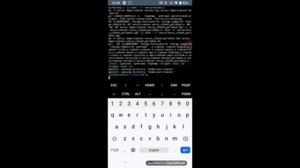 Verus coin mining on Android phone on Termux(Linux) ccminer miner