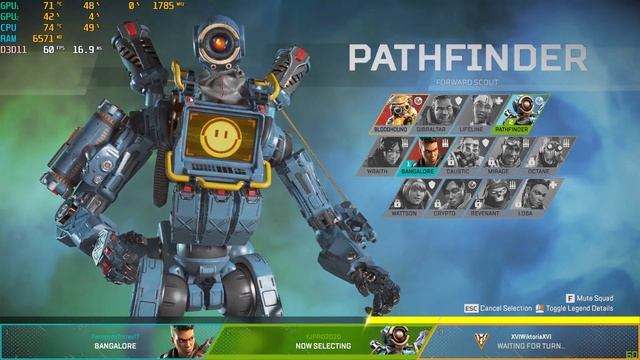 Apex Legends with MSI Afterburner on Acer Aspire 7 2020 смотреть онлайн