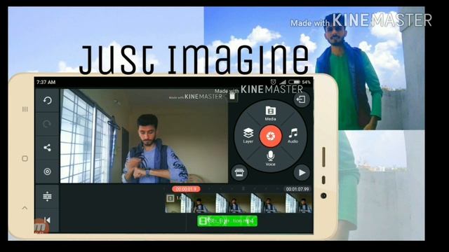 Kinemaster | Hologram Green Screen effect | Android mobile | short story | смотреть онлайн
